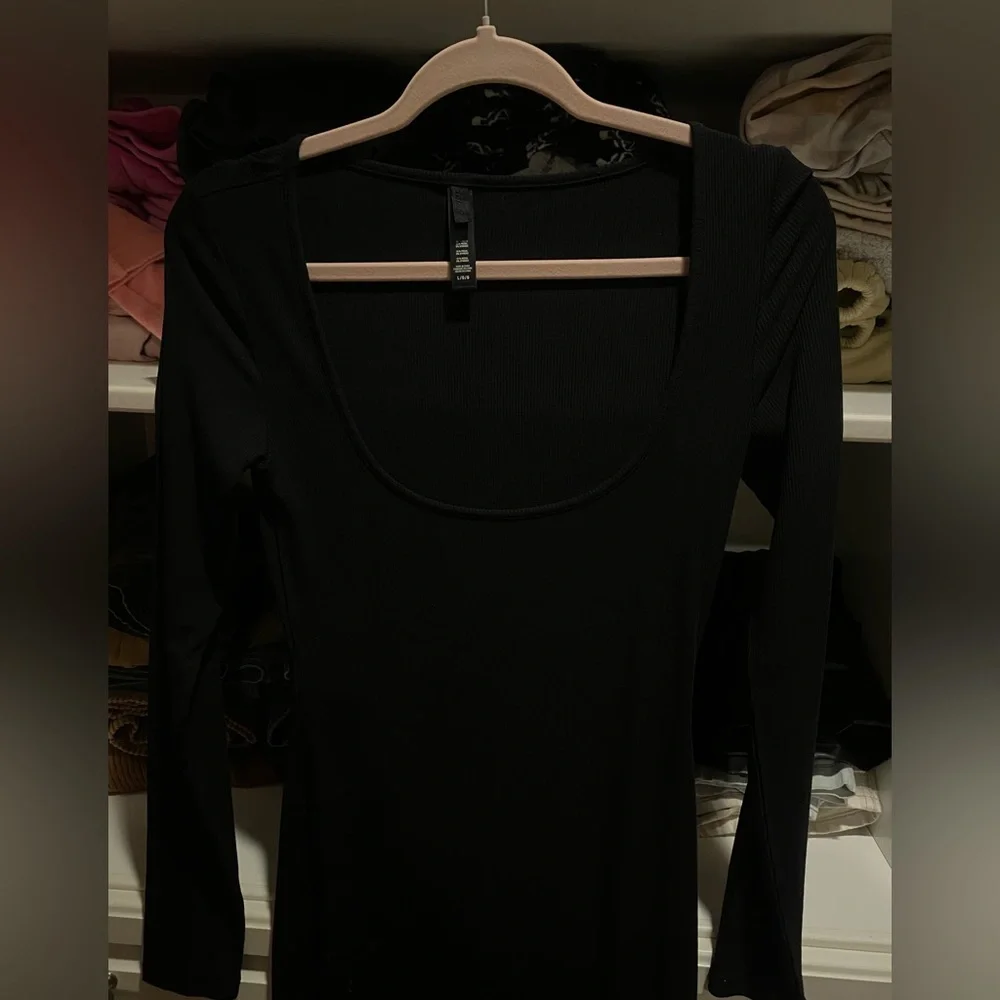 New Skims Soft Lounge Long Sleeve Dress Size Large - Picture 11 of 11